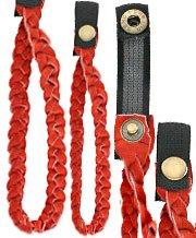 Royal Canes Red Soft Suede Strap w/Snap Off Clip