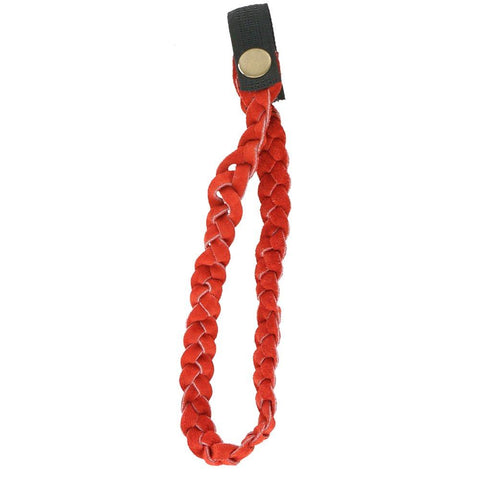 Royal Canes Red Soft Suede Strap w/Snap Off Clip