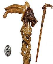 Royal Canes Awakening Bear Head Artisan Intricate Handcarved Cane