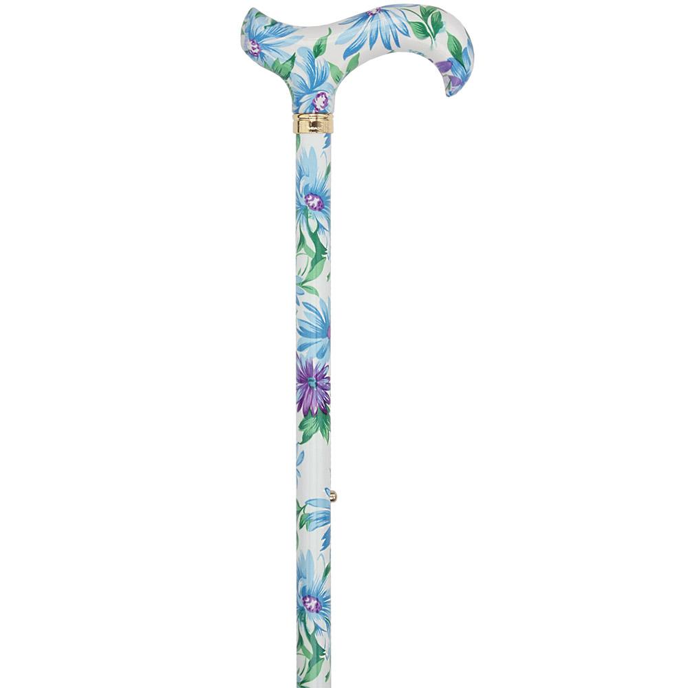 Royal Canes Heavenly Gardens Designer Derby Adjustable w/ Able Tri Pod Base