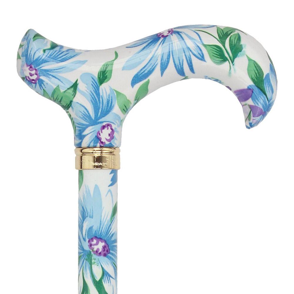 Royal Canes Heavenly Gardens Designer Derby Adjustable w/ Able Tri Pod Base