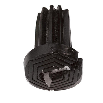Flip-up ice gripper cane tip with built-in metal prong