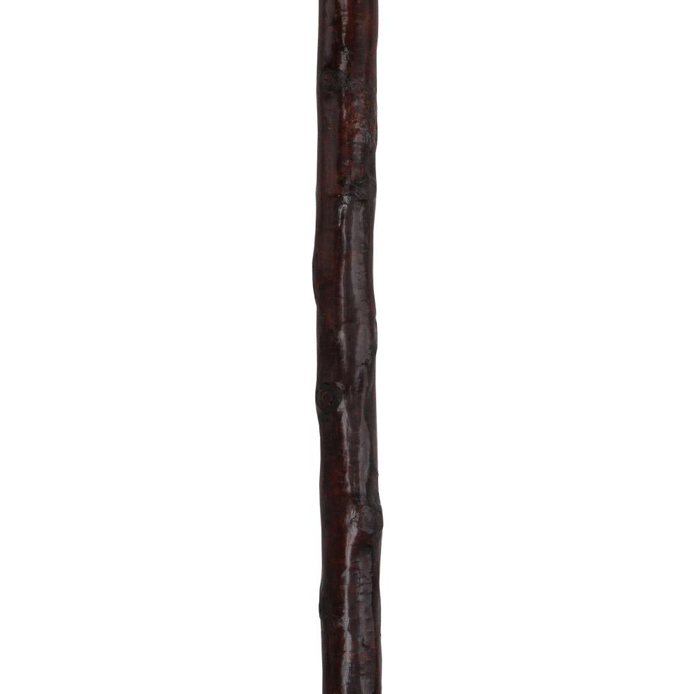 Royal Canes Genuine Blackthorn Wood Derby Walking Cane With Beech wood Handle and Silver Collar