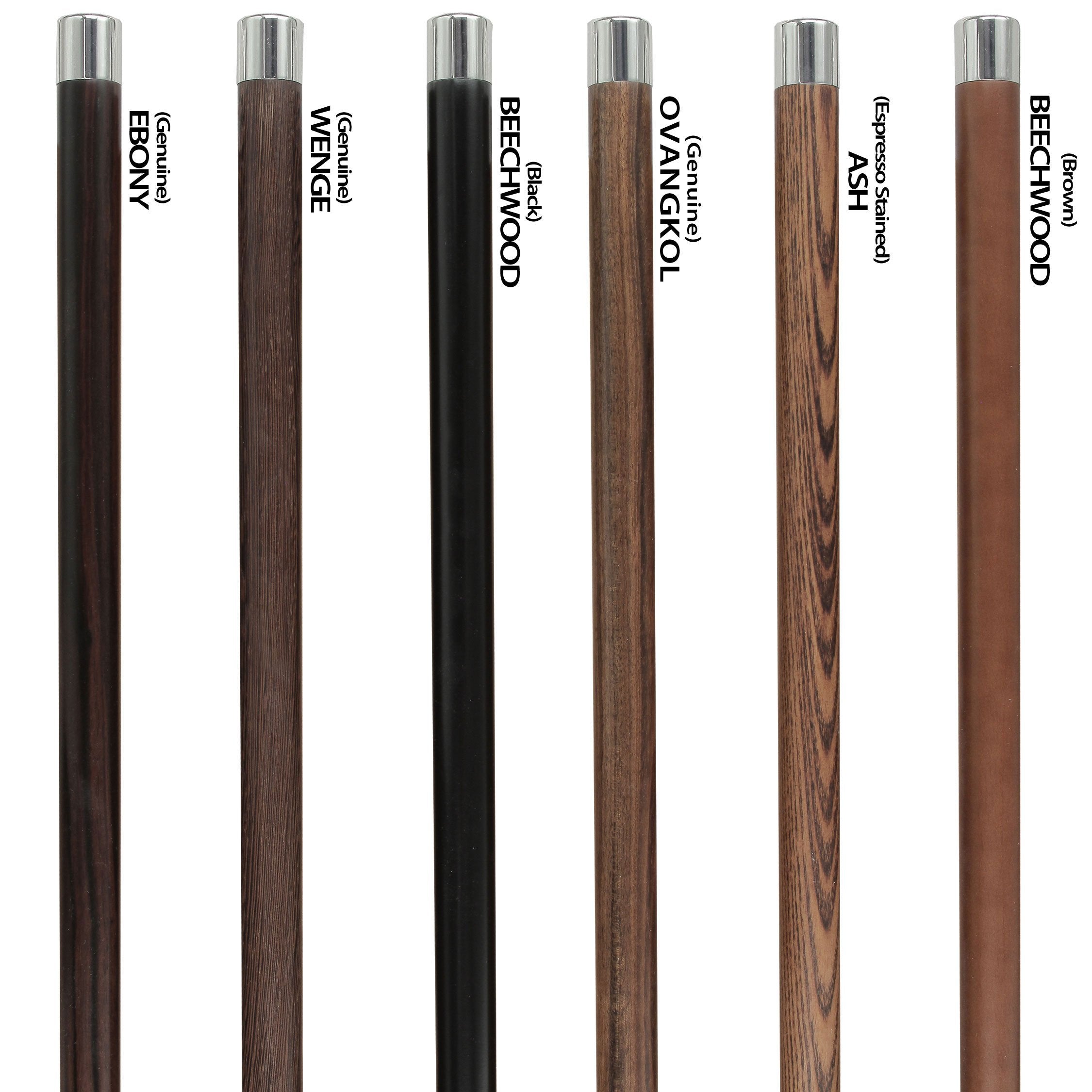Royal Canes Luscious Black Pearl Round Knob Cane w/ Custom Wood Shaft & Collar
