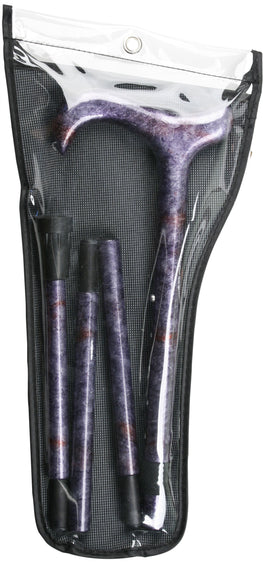 Royal Canes Midnight Purple Impressionist Derby Walking Cane With Adjustable Folding Carbon Fiber Shaft
