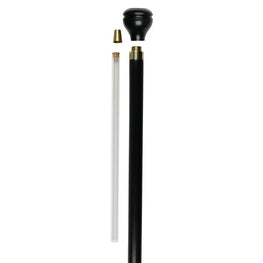 Royal Canes Air Force Flask Walking Stick With Black Beechwood Shaft and Brass Collar