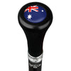 Royal Canes Australia Flat Top Walking Stick w/ Black Beechwood Shaft & Pewter Collar
