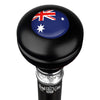 Royal Canes Australia Knob Walking Stick w/ Black Beechwood Shaft & Pewter Collar