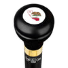 Royal Canes California Flask Walking Stick w/ Black Beechwood Shaft & Pewter Collar