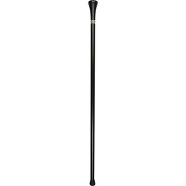 Royal Canes Democrat Flat Top Walking Stick With Black Beechwood Shaft and Pewter Collar