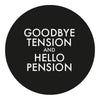 Royal Canes Good Bye Tension Hello Pension Top Walking Stick w/ Black Beechwood Shaft & Pewter Collar