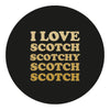 Royal Canes I Love Scotch Knob Walking Stick w/ Black Beechwood Shaft & Pewter Collar
