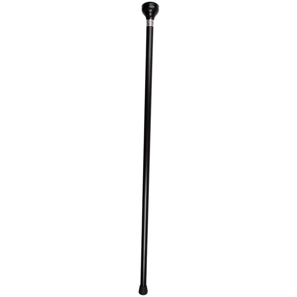 Royal Canes Medical Doctor Knob Walking Stick w/ Black Beechwood Shaft & Pewter Collar