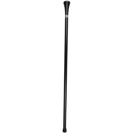 Royal Canes Police Give It Arrest Flat Top Walking Stick w/ Black Beechwood Shaft & Pewter Collar