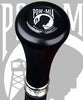 Royal Canes POW-MIA Flat Top Walking Stick With Black Beechwood Shaft and Pewter Collar