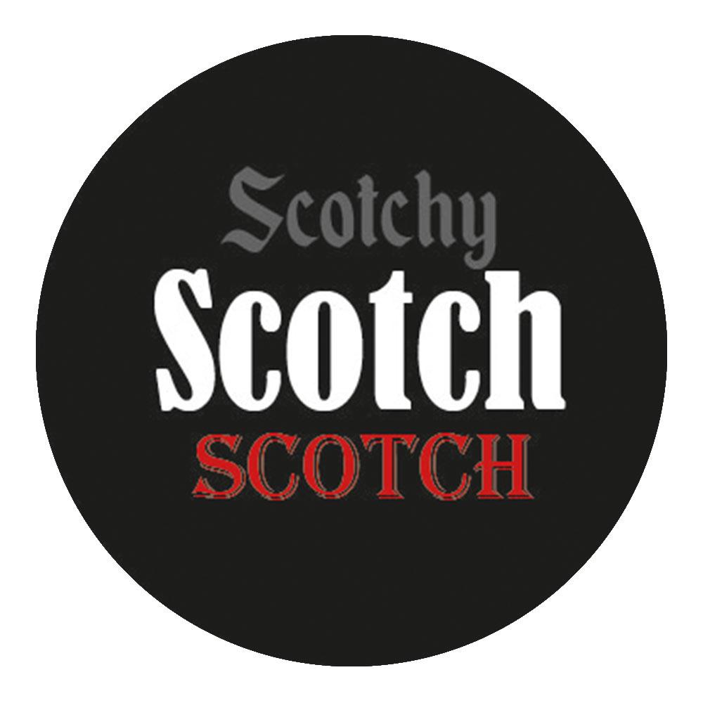 Royal Canes Scotchy Scotch Knob Walking Stick w/ Black Beechwood Shaft & Pewter Collar