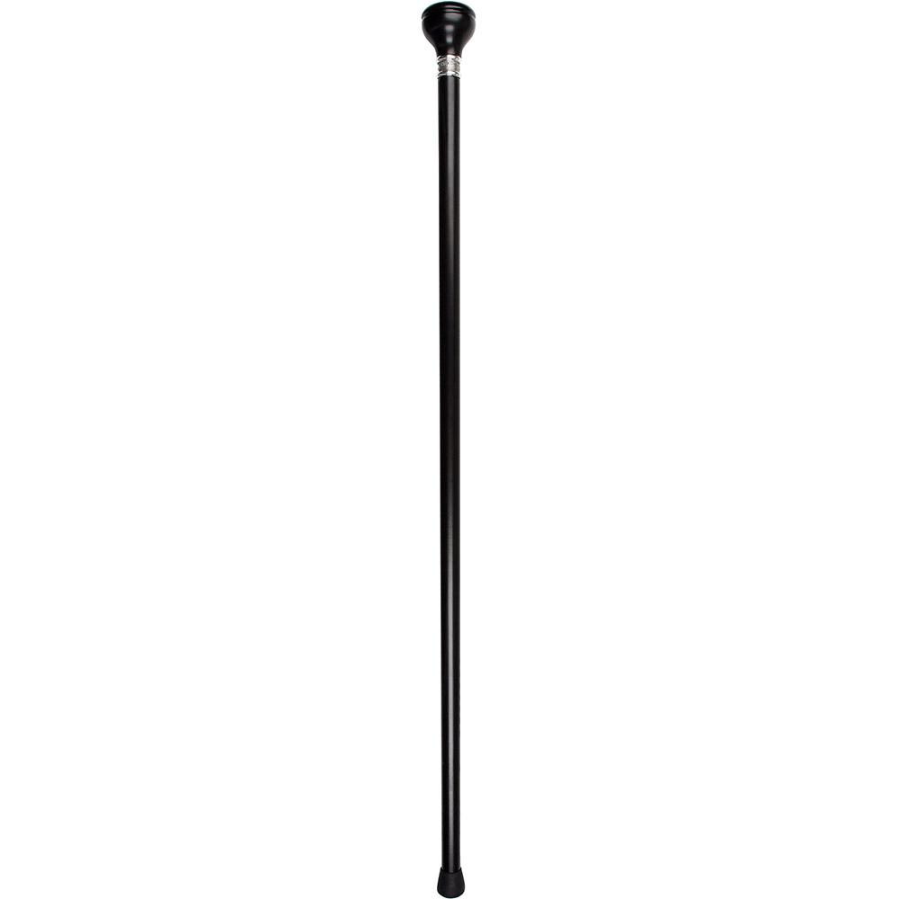 Royal Canes U.S.A. Flag Knob Walking Stick With Black Beechwood Shaft and Pewter Collar