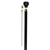 Royal Canes Veterans of War Flask Knob Walking Stick With Black Beechwood Shaft and Brass Collar