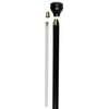 Royal Canes Yin & Yang Symbol Flask Walking Stick w/ Black Beechwood Shaft & Pewter Collar