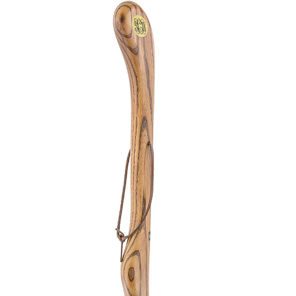 Royal Canes Brown Ash Riverbend Hiking Staff with Engraving