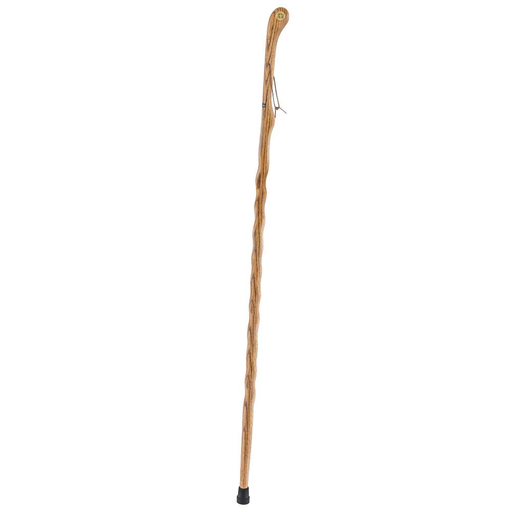 Royal Canes Brown Ash Riverbend Hiking Staff with Engraving