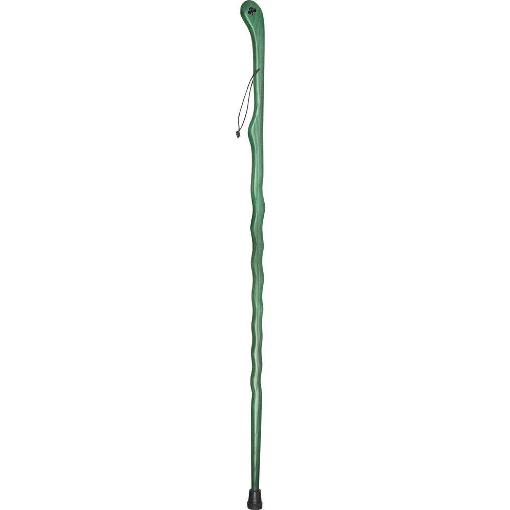 Royal Canes Shamrock Engraved - Green Ash Riverbend Hiking Staff