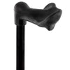 Royal Canes Black Palm Grip Adjustable Walking Cane with Aluminum Shaft