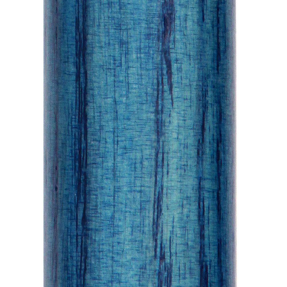 Royal Canes Denim Blue Palm-Grip Walking Cane With Ash Wood Shaft and Wooden Collar