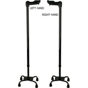 Sturdy Quad Cane: Comfort Palm Grip with Adjustable Shaft