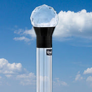 Royal Canes Crystal Ball Handle Walking Stick With Light Up Lucite with Wenge Wood