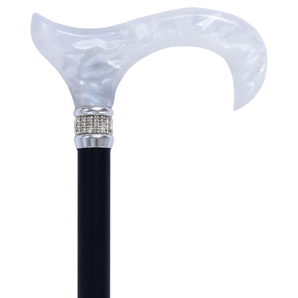 https://fashionablecanes.com/cdn/shop/products/royal-canes-pearl-swirl-lucite-designer-walking-canes-black-and-white-pearlz-with-rhinestone-collar-and-black-designer-adjustable-folding-cane-walking-cane-16344766972037.jpg?v=1605311607
