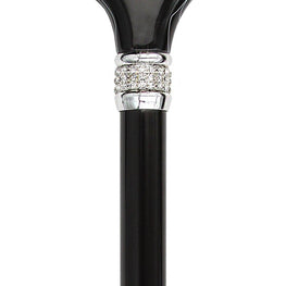 Royal Canes Black Pearlz Designer Adjustable Cane