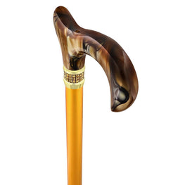Royal Canes Golden Sienna Pearlz w/ Rhinestone Collar Designer Adjustable Cane