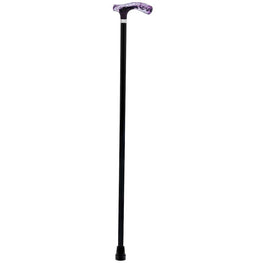 Royal Canes Purple and Clear Acrylic Bubble Handle Cane w/ Custom Wooden Shaft