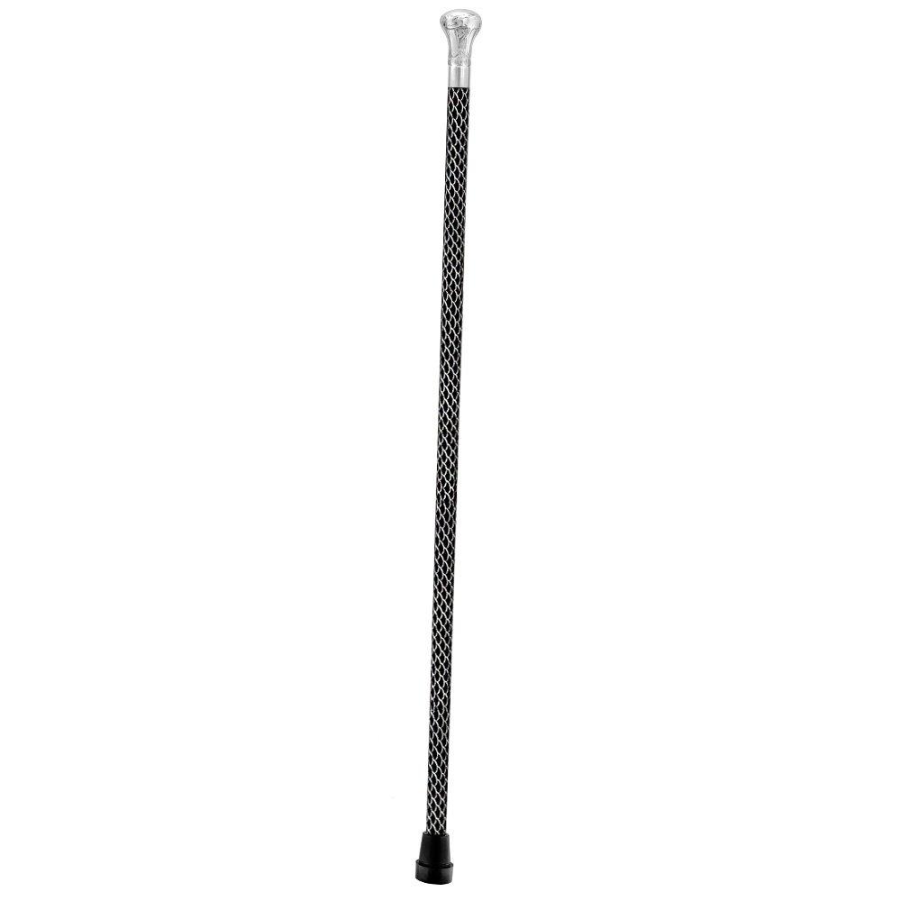 Royal Canes Chrome Knob Handle Walking Cane w/ Custom Laser Etched Shaft