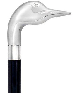 Royal Canes Chrome Plated Goose Handle Walking Cane w/ Custom Shaft and Collar