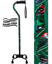 Royal Canes American Songbird Aluminum Convertible Quad Base Walking Cane - Adjustable Shaft