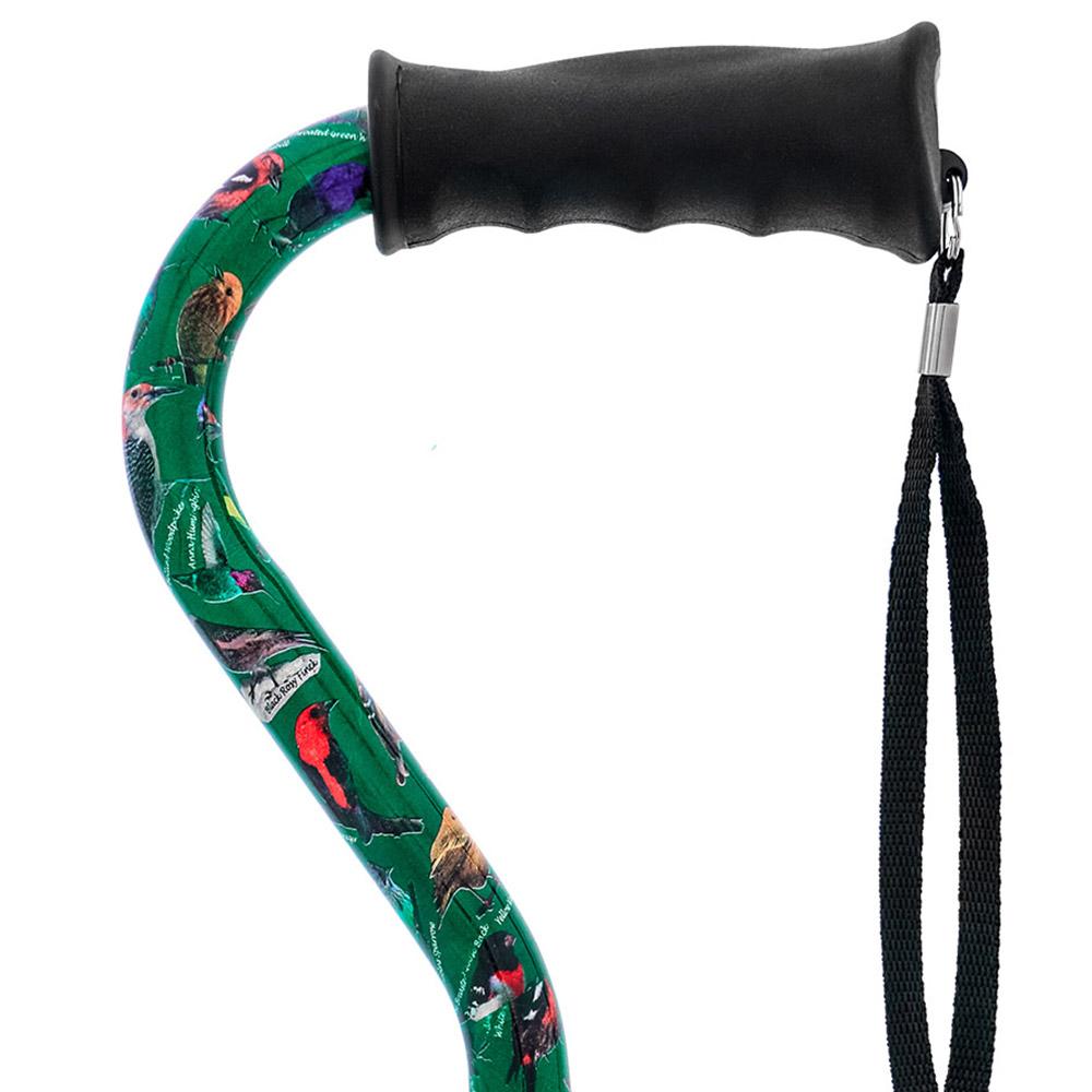 Royal Canes American Songbird Aluminum Convertible Quad Base Walking Cane - Adjustable Shaft