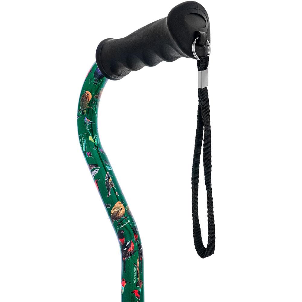 Royal Canes American Songbird Aluminum Convertible Quad Base Walking Cane - Adjustable Shaft
