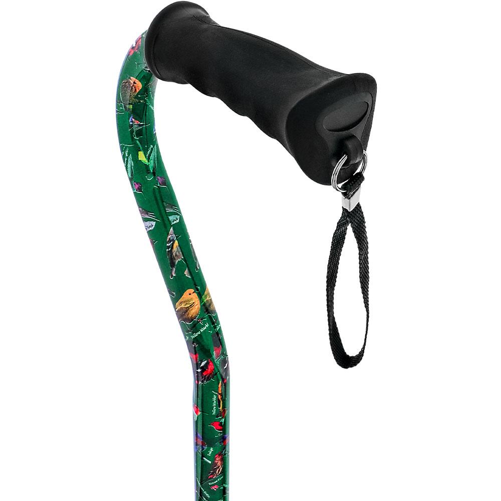 Royal Canes American Songbird Aluminum Convertible Quad Base Walking Cane - Adjustable Shaft