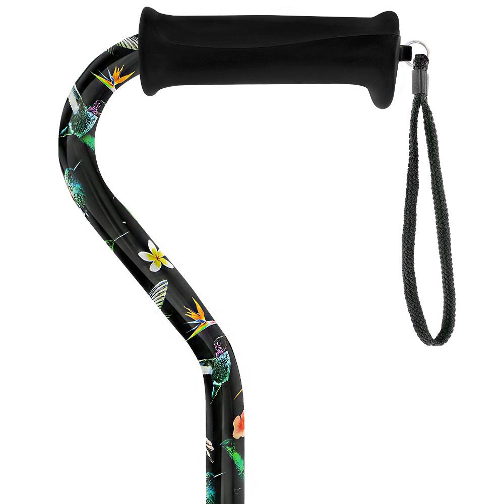 Royal Canes Flight of the Hummingbird Aluminum Convertible Quad Base Walking Cane - Adjustable Shaft