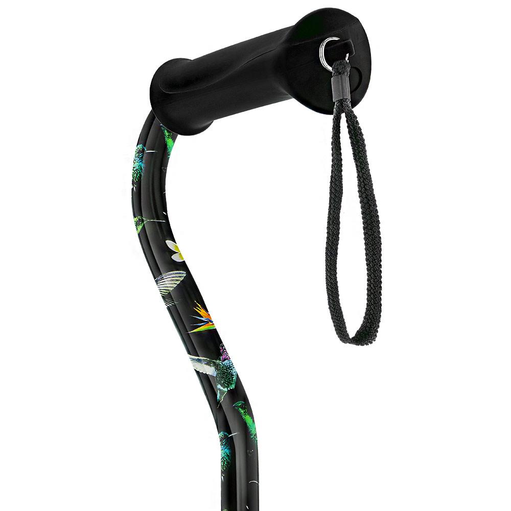 Royal Canes Flight of the Hummingbird Aluminum Convertible Quad Base Walking Cane - Adjustable Shaft