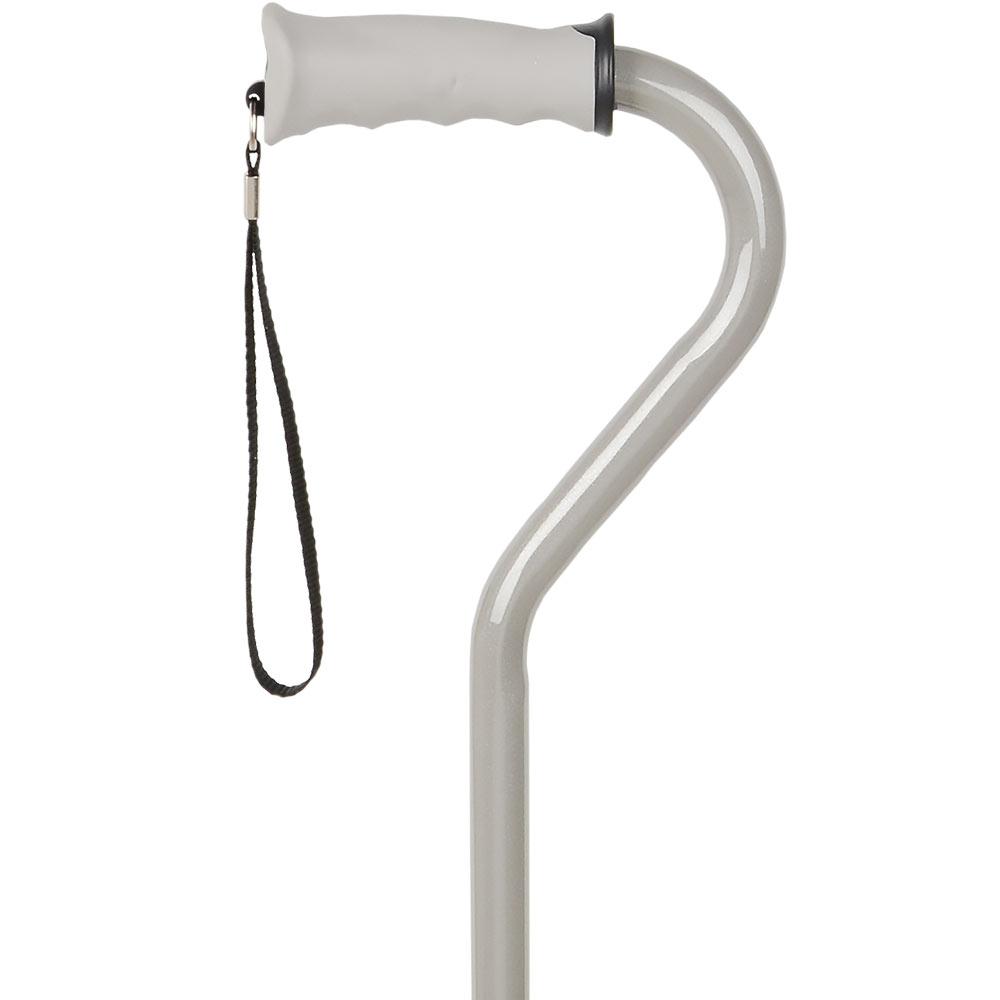 Royal Canes Gray Aluminum Convertible Quad Base Walking Cane - Adjustable Shaft
