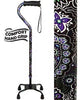 Royal Canes Purple Majesty Aluminum Convertible Quad Base Walking Cane - Adjustable Shaft