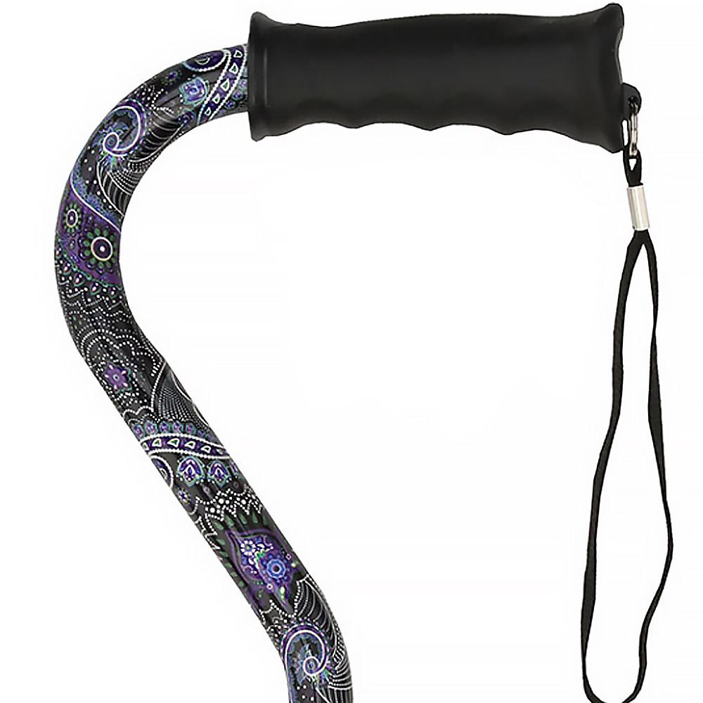 Royal Canes Purple Majesty Aluminum Convertible Quad Base Walking Cane - Adjustable Shaft