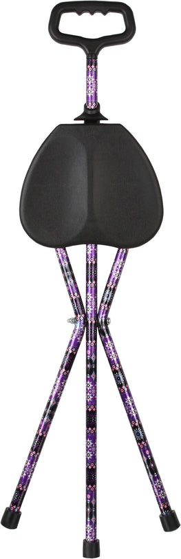 Royal Canes Pretty Purple Aluminum Seat Cane