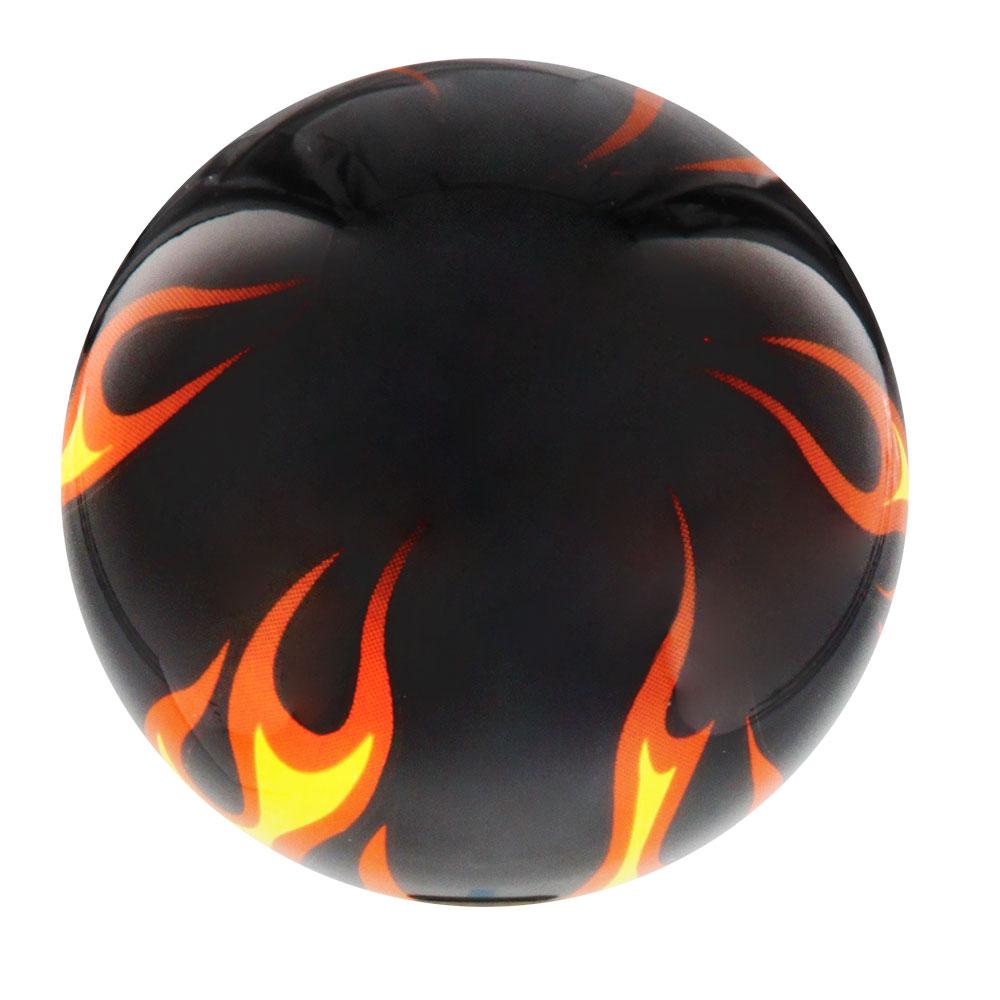 Royal Canes Burst of Flames Black Round Knob Cane w/ Custom Color Ash Shaft & Collar