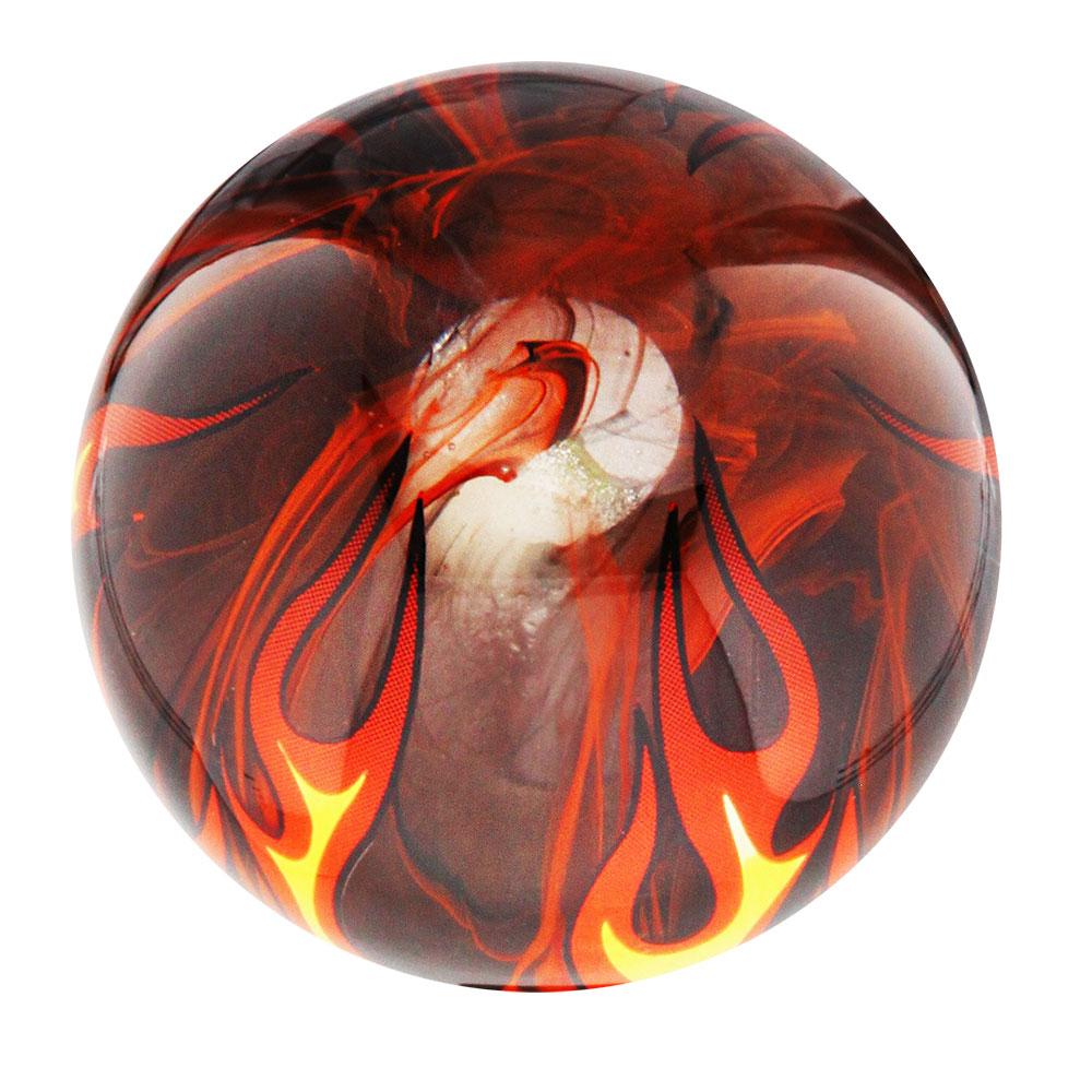 Royal Canes Burst of Flames Smokey Orange Round Knob Cane w/ Custom Color Ash Shaft & Collar