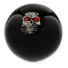 Royal Canes Dreary Red Eyed Skull Black Round Knob Cane w/ Custom Color Ash Shaft & Collar