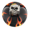 Royal Canes Fire & Brimstone Skull Black Round Knob Cane w/ Custom Wood Shaft & Collar
